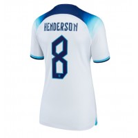 Dres Engleska Jordan Henderson #8 Domaci za Žensko SP 2022 Kratak Rukav